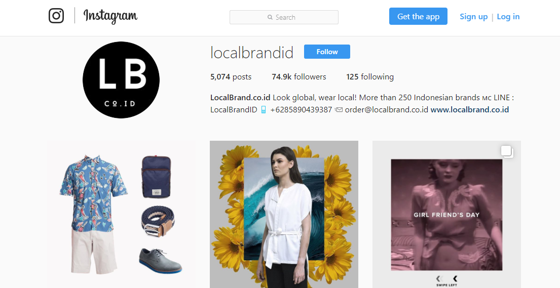 instagram localbrandid