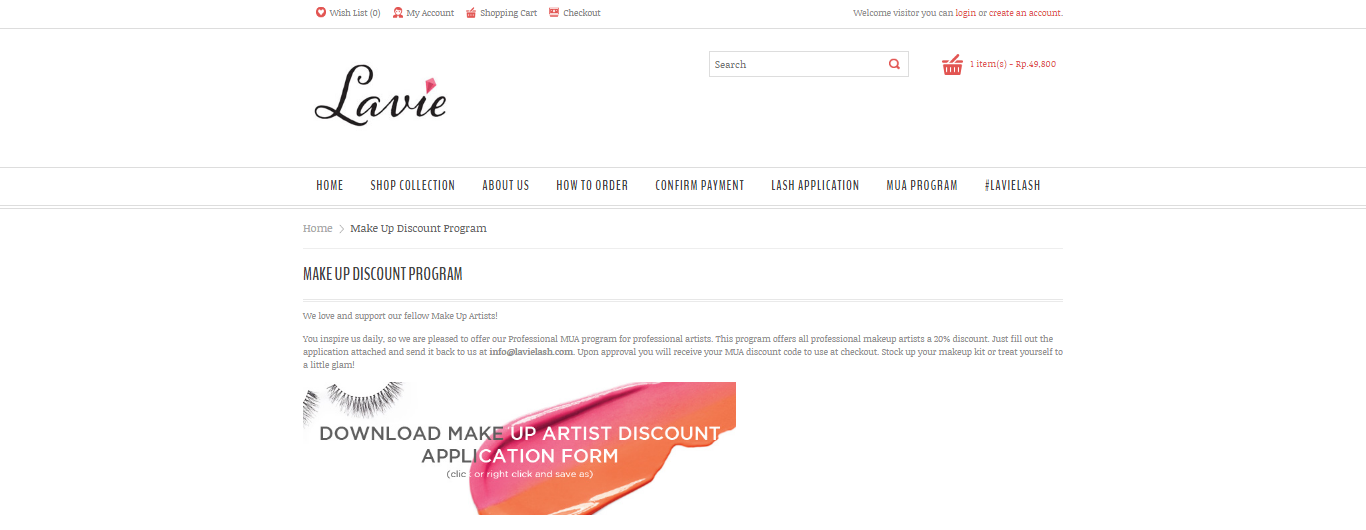 MUA Lavie Lash