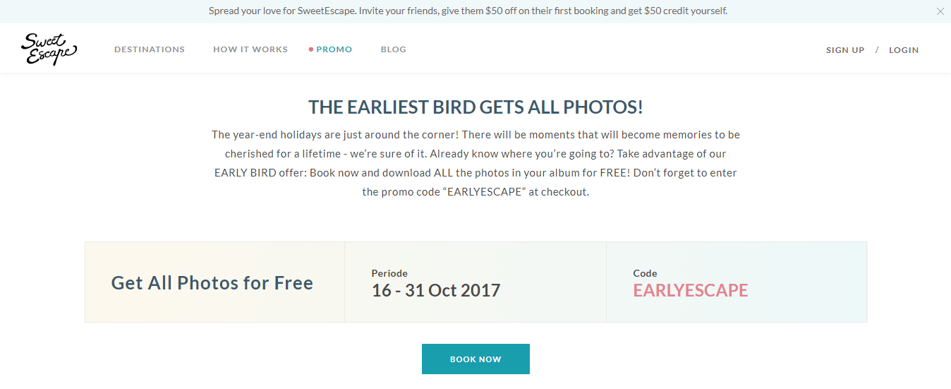 promo sweet escape
