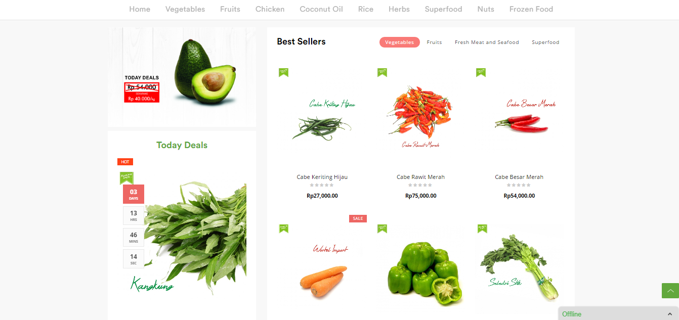 website keranjang sayur