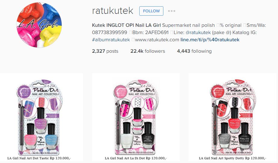 instagram ratukutek