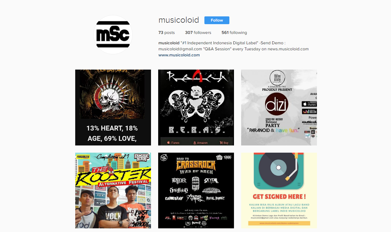 instagram musicoloid