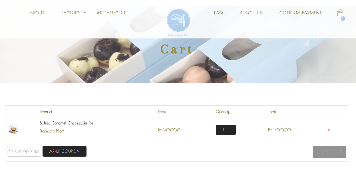shopping cart DF Patisserie