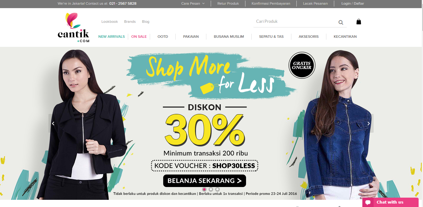 homepage cantik