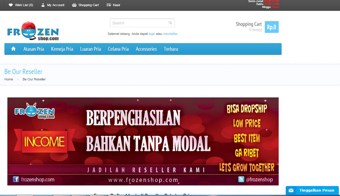 kemeja lengan panjang pria