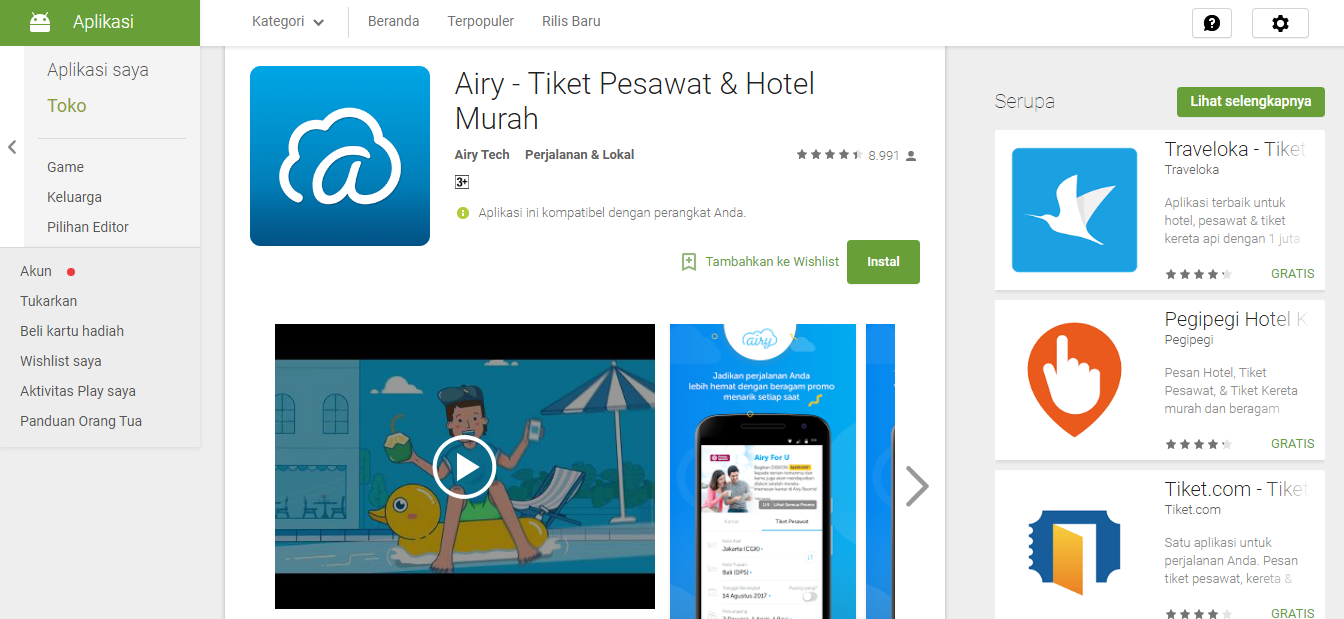 aplikasi airy rooms
