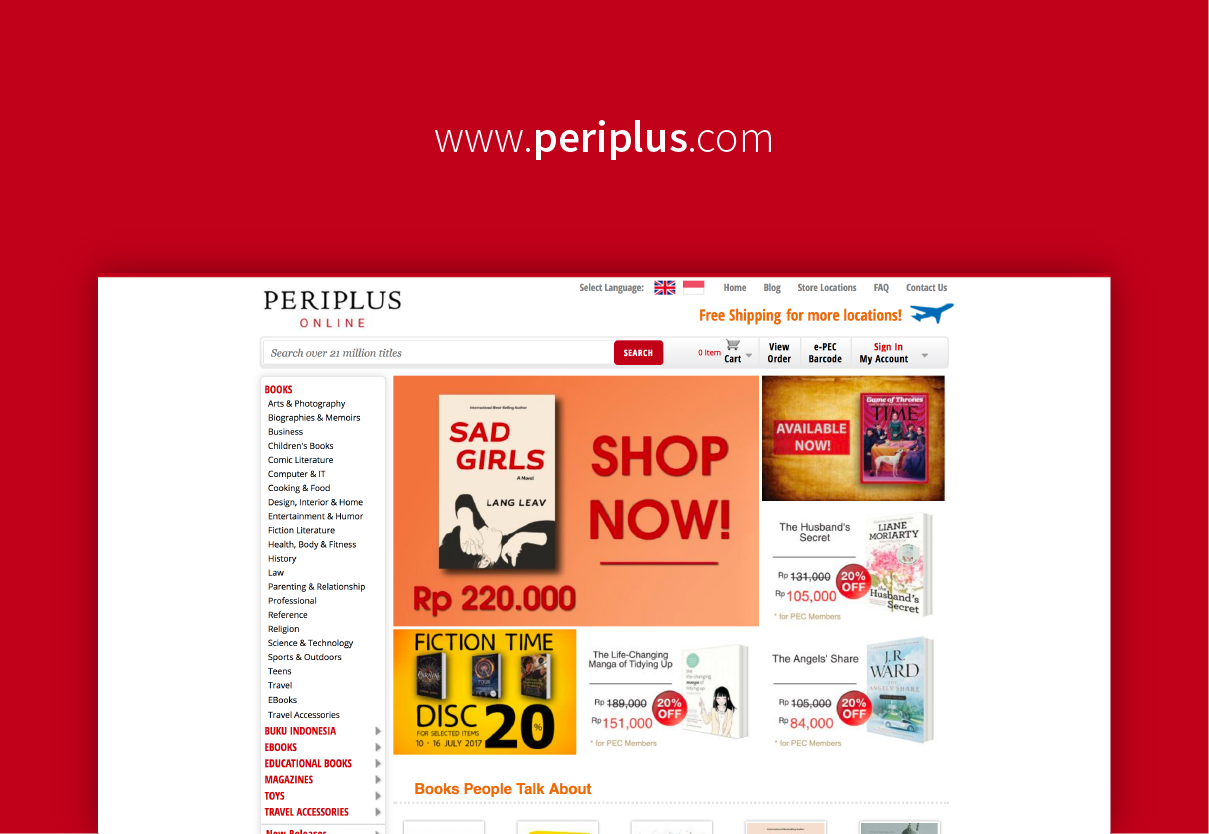 PERIPLUS ONLINE: Surga Buku Impor Bagi Para Pencinta Buku
