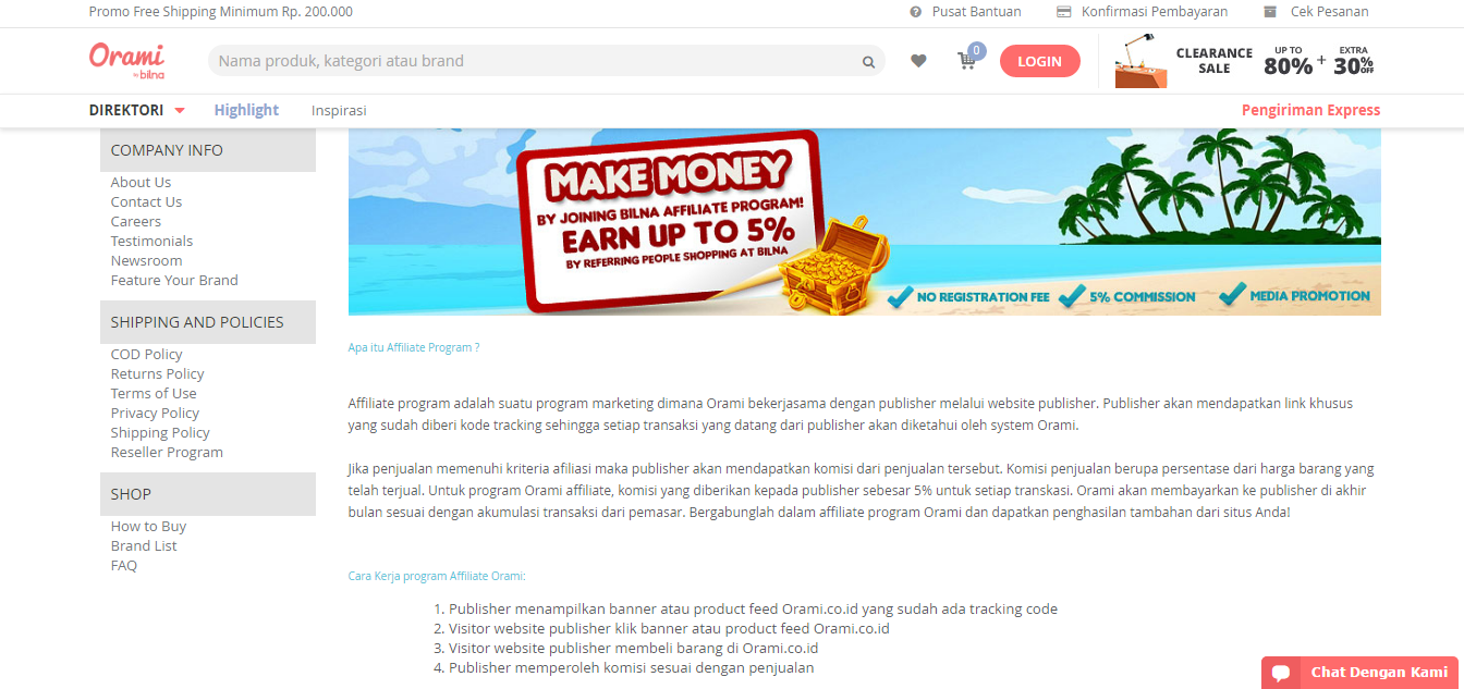 Orami Affiliate Program